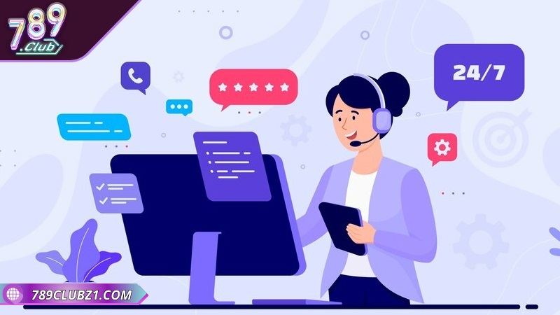 Số điện thoại hỗ trợ được công khai rõ ràng trên trang web 789CLUB